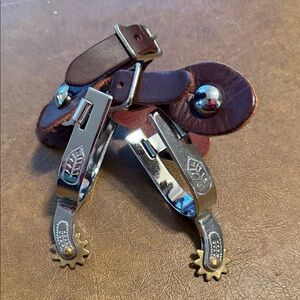 Kids' Silver and Brown Spurs